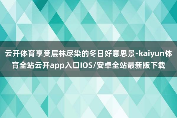 云开体育享受层林尽染的冬日好意思景-kaiyun体育全站云开app入口IOS/安卓全站最新版下载