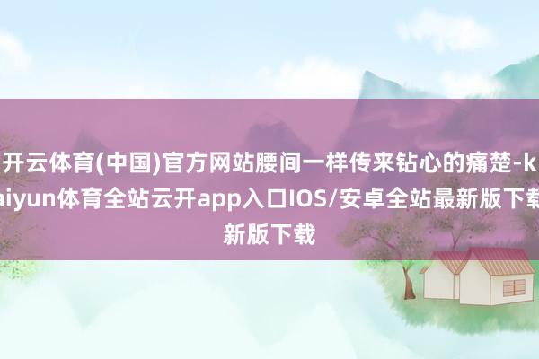 开云体育(中国)官方网站腰间一样传来钻心的痛楚-kaiyun体育全站云开app入口IOS/安卓全站最新版下载