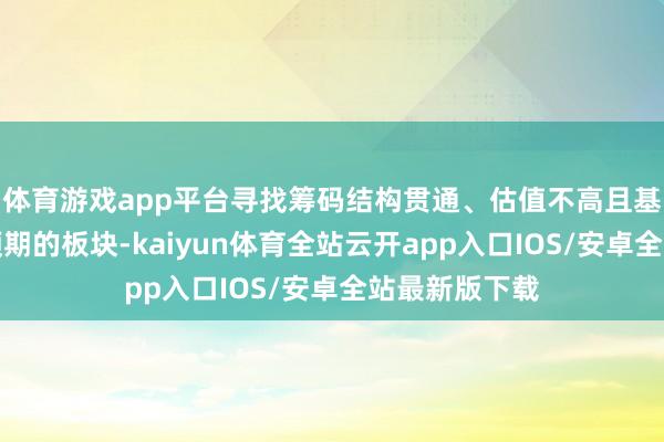 体育游戏app平台寻找筹码结构贯通、估值不高且基本面有向好预期的板块-kaiyun体育全站云开app入口IOS/安卓全站最新版下载