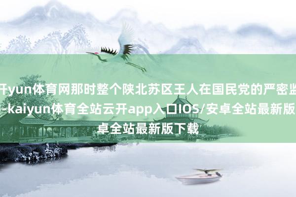 开yun体育网那时整个陕北苏区王人在国民党的严密监控中-kaiyun体育全站云开app入口IOS/安卓全站最新版下载