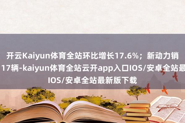 开云Kaiyun体育全站环比增长17.6%；新动力销量共计9117辆-kaiyun体育全站云开app入口IOS/安卓全站最新版下载