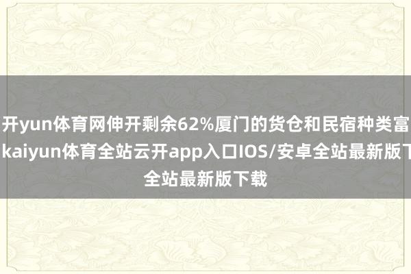 开yun体育网伸开剩余62%厦门的货仓和民宿种类富贵-kaiyun体育全站云开app入口IOS/安卓全站最新版下载