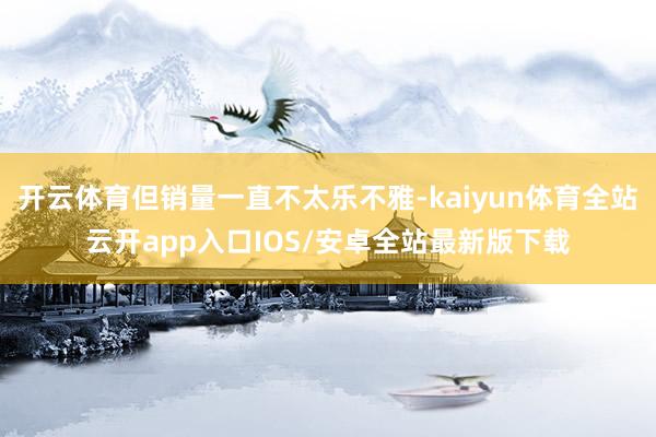 开云体育但销量一直不太乐不雅-kaiyun体育全站云开app入口IOS/安卓全站最新版下载