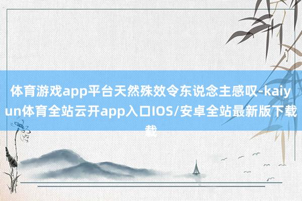 体育游戏app平台天然殊效令东说念主感叹-kaiyun体育全站云开app入口IOS/安卓全站最新版下载