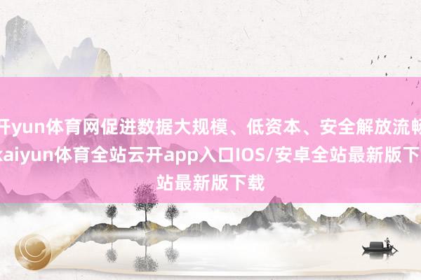 开yun体育网促进数据大规模、低资本、安全解放流畅-kaiyun体育全站云开app入口IOS/安卓全站最新版下载