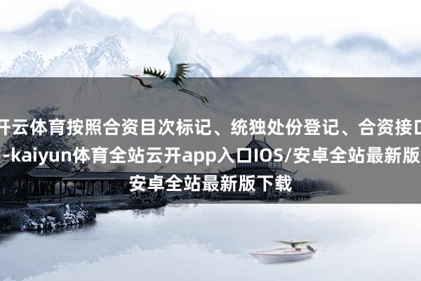 开云体育按照合资目次标记、统独处份登记、合资接口条目-kaiyun体育全站云开app入口IOS/安卓全站最新版下载