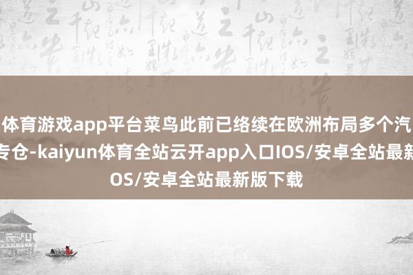 体育游戏app平台菜鸟此前已络续在欧洲布局多个汽车配件专仓-kaiyun体育全站云开app入口IOS/安卓全站最新版下载