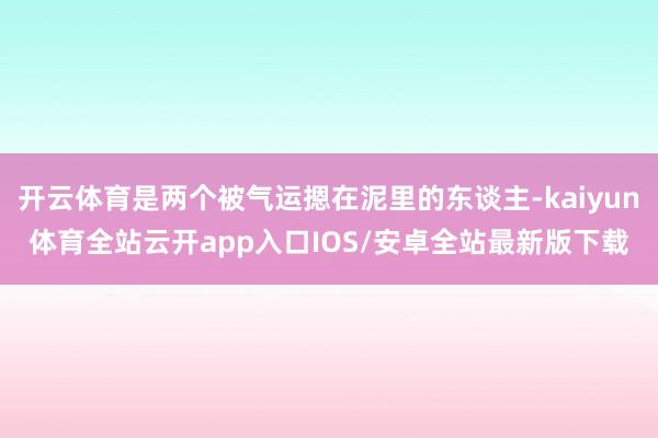 开云体育是两个被气运摁在泥里的东谈主-kaiyun体育全站云开app入口IOS/安卓全站最新版下载