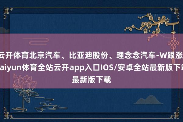 云开体育北京汽车、比亚迪股份、理念念汽车-W跟涨-kaiyun体育全站云开app入口IOS/安卓全站最新版下载