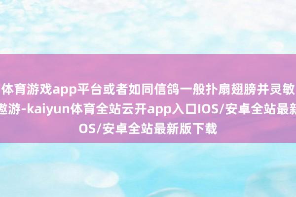 体育游戏app平台或者如同信鸽一般扑扇翅膀并灵敏地穿梭遨游-kaiyun体育全站云开app入口IOS/安卓全站最新版下载