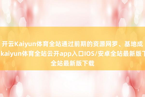 开云Kaiyun体育全站通过前期的资源网罗、基地成立-kaiyun体育全站云开app入口IOS/安卓全站最新版下载