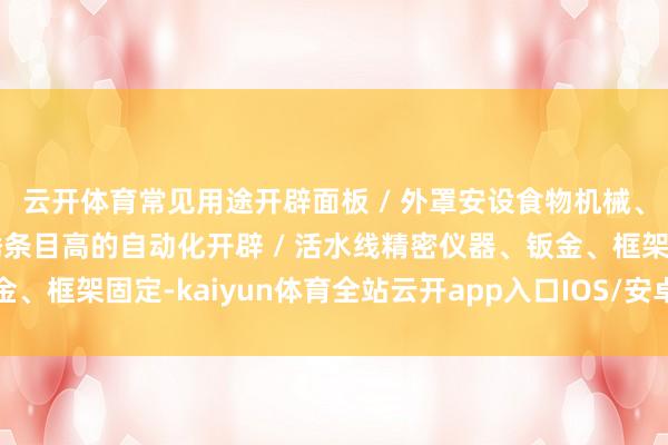 云开体育常见用途开辟面板 / 外罩安设食物机械、医疗开辟、包装机防锈条目高的自动化开辟 / 活水线精密仪器、钣金、框架固定-kaiyun体育全站云开app入口IOS/安卓全站最新版下载